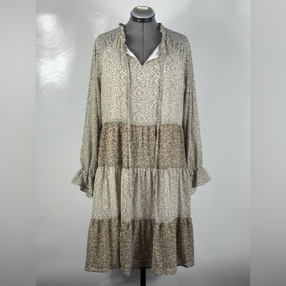 Orange Creek Long Sleeve Ditzy Floral Prarie Dress